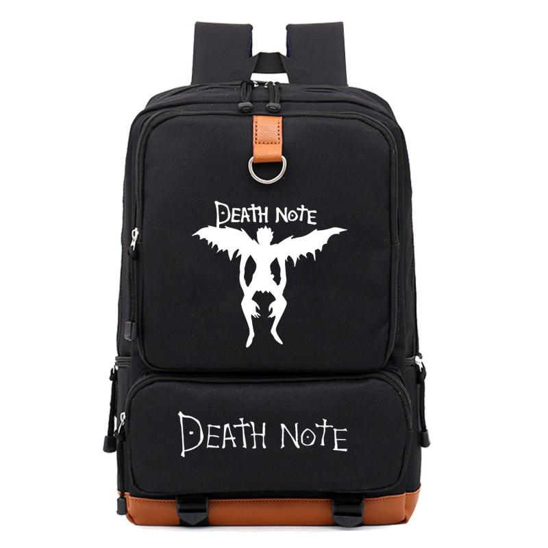 Zaino Cosplay Anime Death Note per Adolescenti Studenti Grande Capacità Borsa da Scuola da Viaggio con Stampa Personaggio
