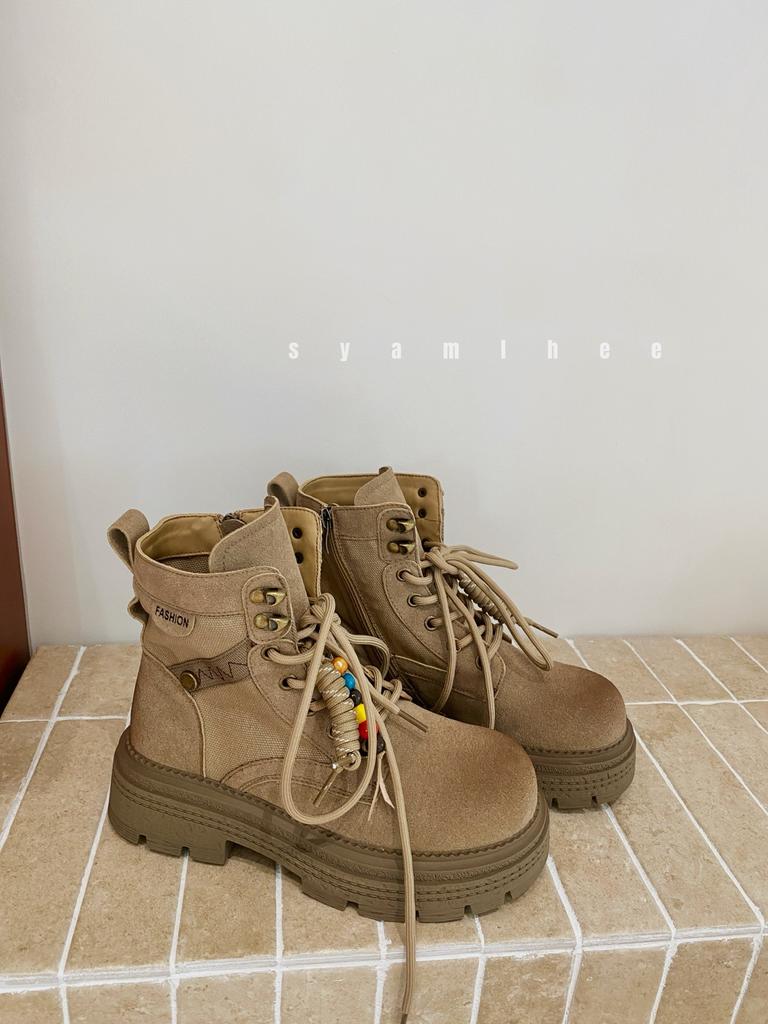 Retro Martin Stiefel mit dicker Sohle und Absatz für Damen 2025 Herbst neue atmungsaktive Outdoor-Sport- und Freizeitstiefel vielseitige Stiefeletten