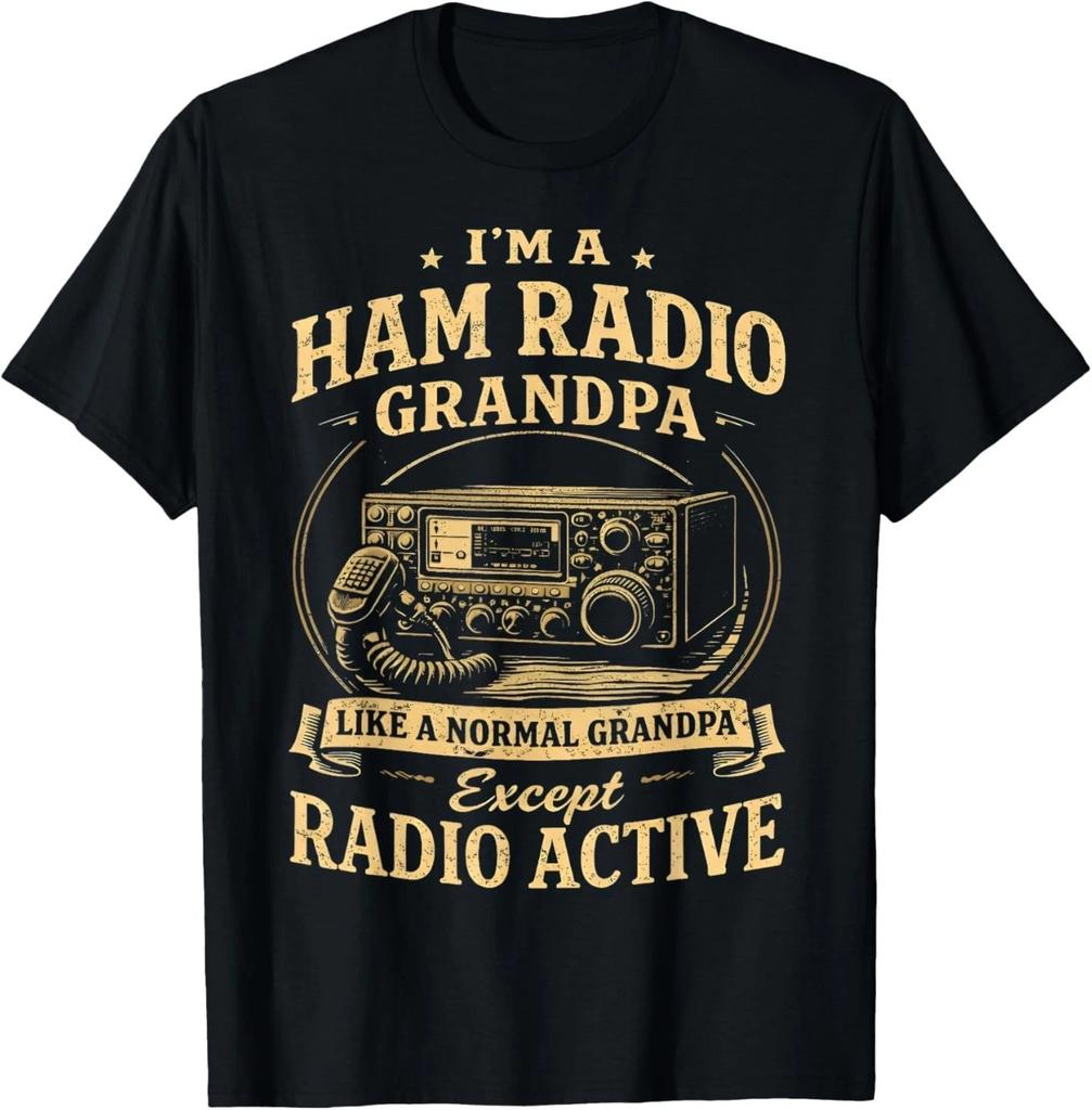 I'm A Ham Radio Grandpa Hobbyist Operator Vintage Radio Love T-Shirt