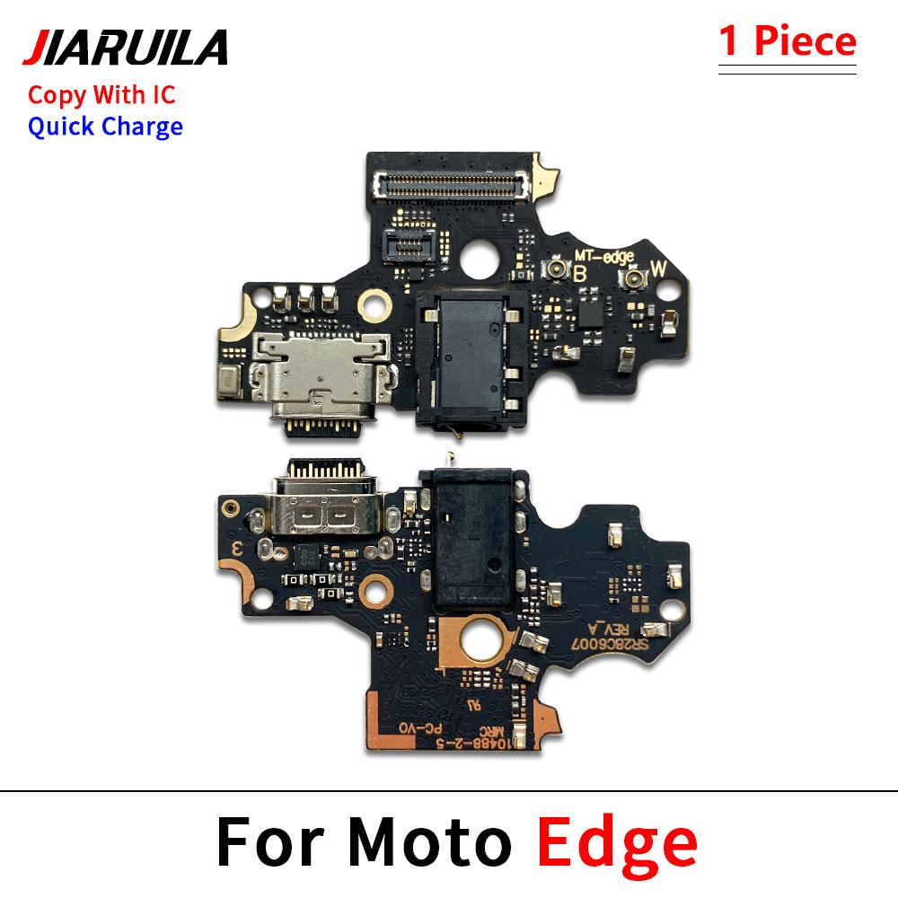 For Moto Edge 20 Lite Pro Edge 30 Fusion Neo USB Charging Port Charger Dock Connector Board Flex Cable With Mic Microphone