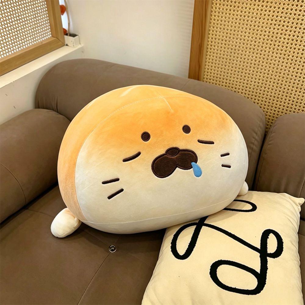Soft Bread Seal  Doll Very Soft Marine Animal Plush Toy Back Cushion Bread Seal Plush Toy  Sofa Bed