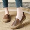 Fashion New handmade hollowed flats women's summer sandal shoes elderly woman slip on non slip moccasins mother comfortable driver shoes