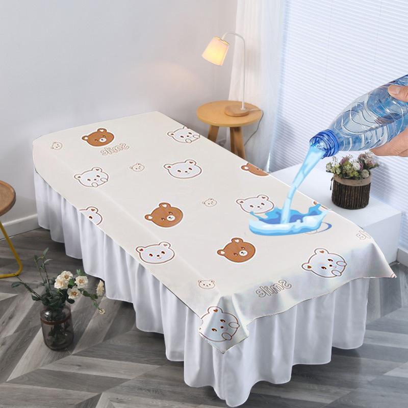 Spa Beauty Salon Massage Table Bed Sheets Water-proof Oil-proof TPU Massage Table Cover With Face Hole Reusable Bedspreads