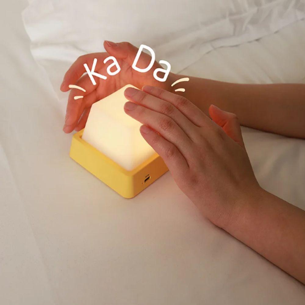 Simple Design LED Night Lights Press Switch High Quality USB Rechargeable Lamp Keyboard Shape Timing Function Led Lamp Decor