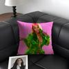 N-Nicki Minajj Singer Cushion Cover Natural Linen Organic Fabric Double-Sided Printing Sofa Home Decor Gift Pillow Case