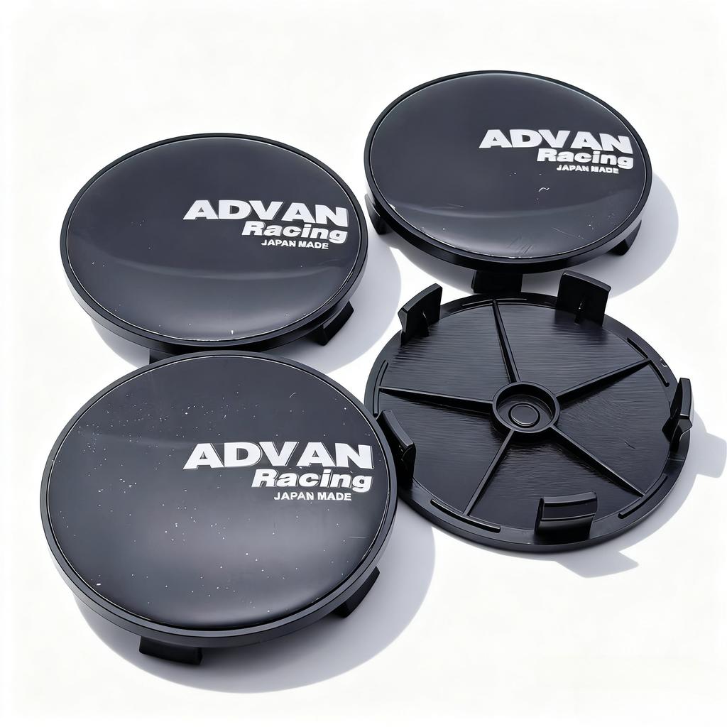 4pcs JDM ADAVN Racing Logo Emblem Car Wheel Center Caps OD 68MM Clips 63MM Wheels Hub Cap Rim Hubcaps Dust Cover Car Accessories