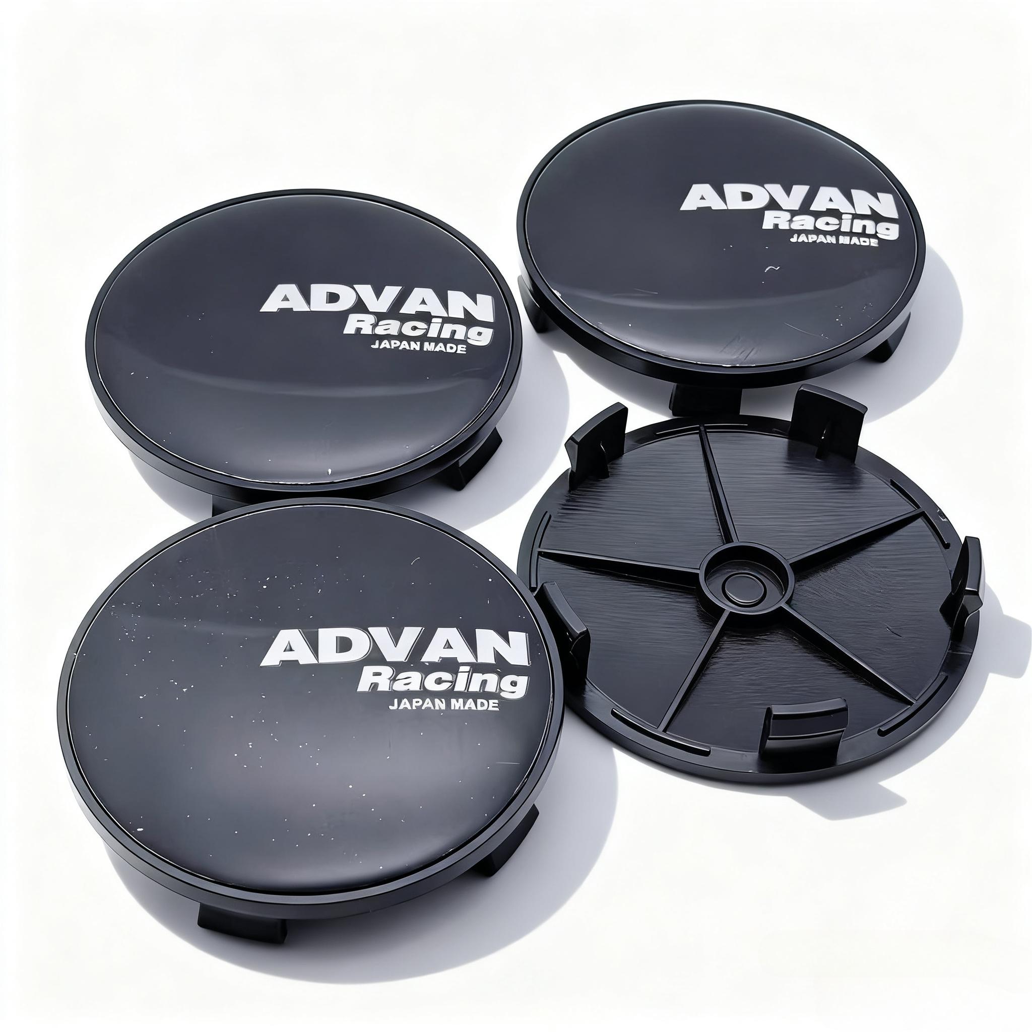 

4pcs JDM ADAVN Racing Logo Emblem Car Wheel Center Caps OD 68MM Clips 63MM Wheels Hub Cap Rim Hubcaps Dust Cover Car Accessories Advan Badge