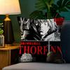 Cartoon Comic V-Vinland Sagapc 3 Pillow Case Natural Linen Pillow Case Double-Sided Decor Sofa Pillowcase Home Decor