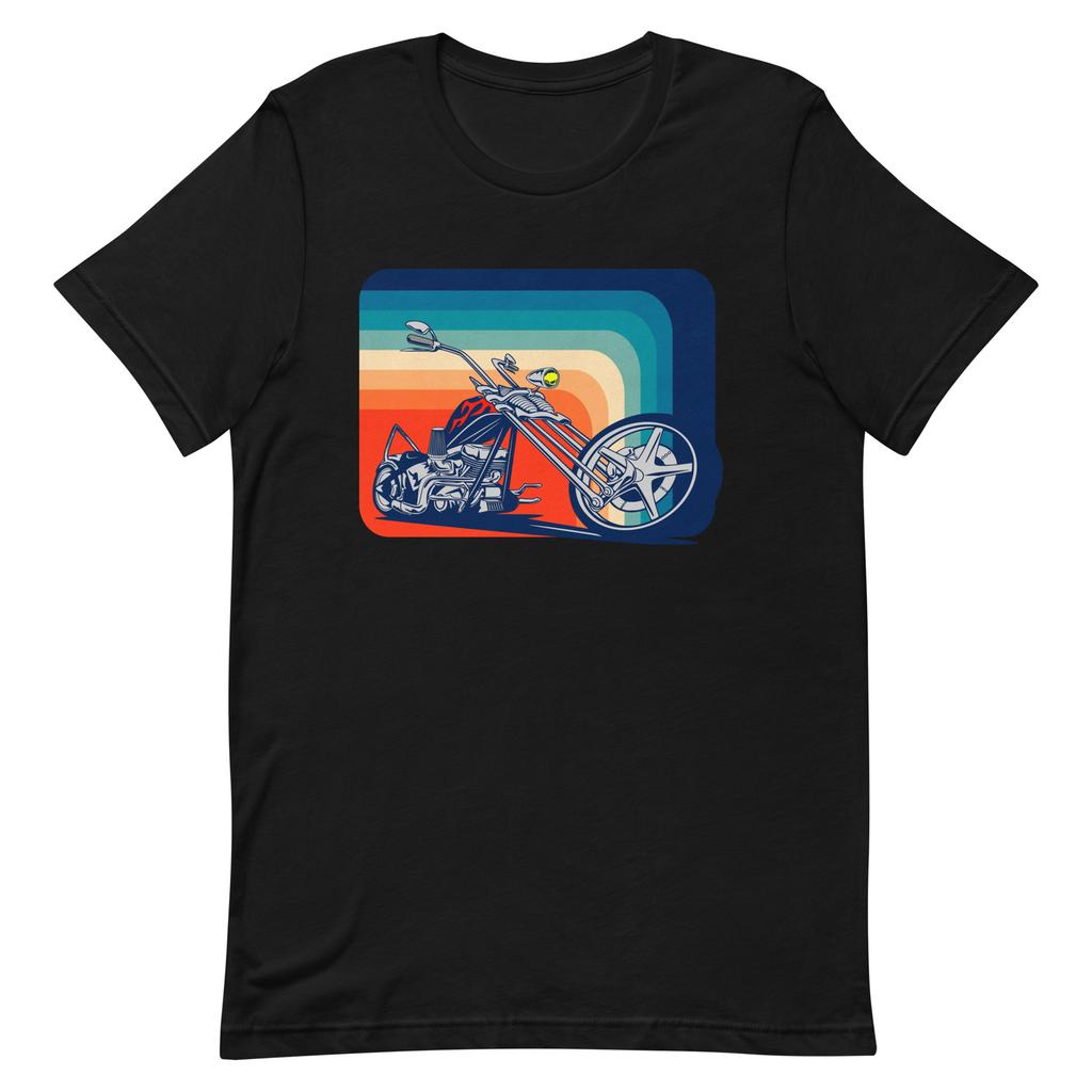 Retro Chopper Unisex T-Shirt - Vintage Motorcycle Graphic Tee