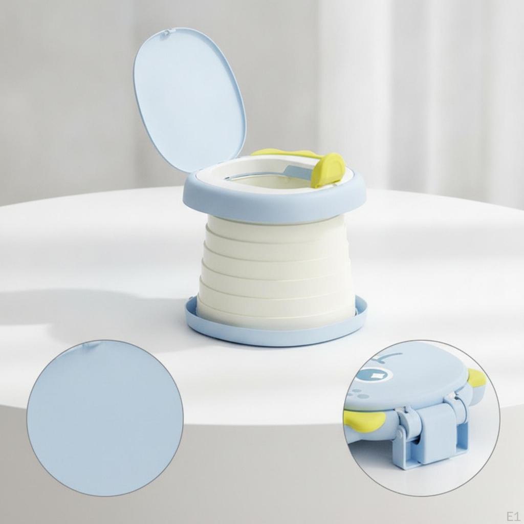 DinosaurThemed Portable Potty | Raised spill Guard, Convenient Carrying Handle, Collapsible Potty,