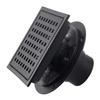 Stainless Steel Floor Drain Removable Hair Catcher Square Shower Drain with Flange for Bathroom, Kitchen Easy to Clean