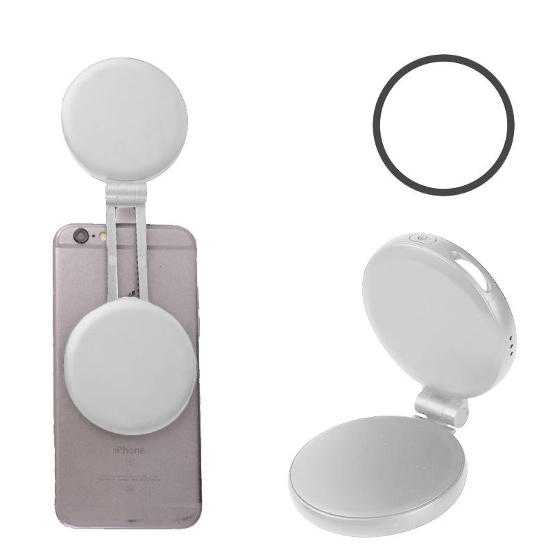 Portable Magnetic Makeup Mirror Light: Foldable Selfie Beauty Lamp