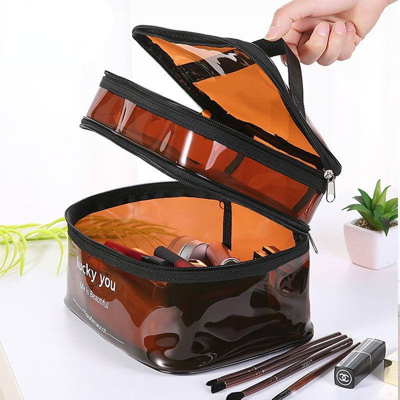 Damen-Kosmetiktasche Transparent & Wasserdicht – Ideal Für Reisen, Badezimmer Oder Als Kulturbeutel