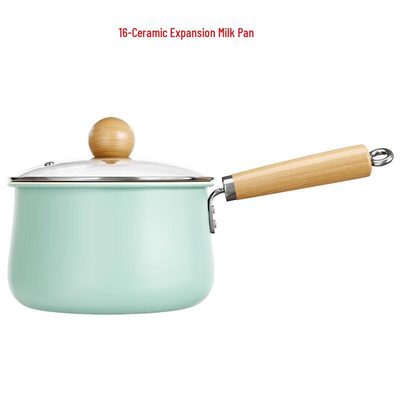 Wutuo 16cm Autumn Wave Blue Ceramic Non-stick Milk Pot