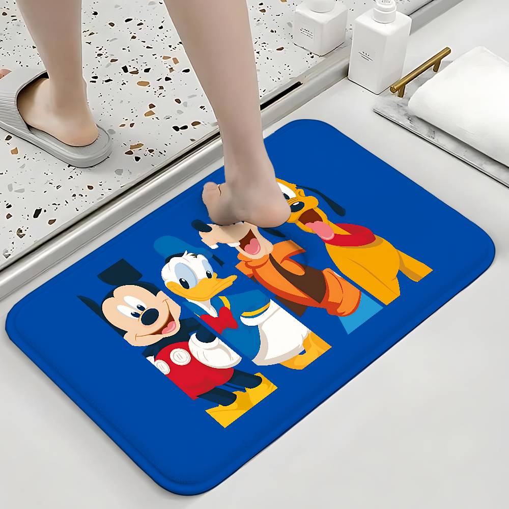 Cute M-Mickeys Mouses Floor Mats Home Laundry Rug Carpet For Living Room Decor Lounge Area Anti-slip Foot Mat Entrance Doormat