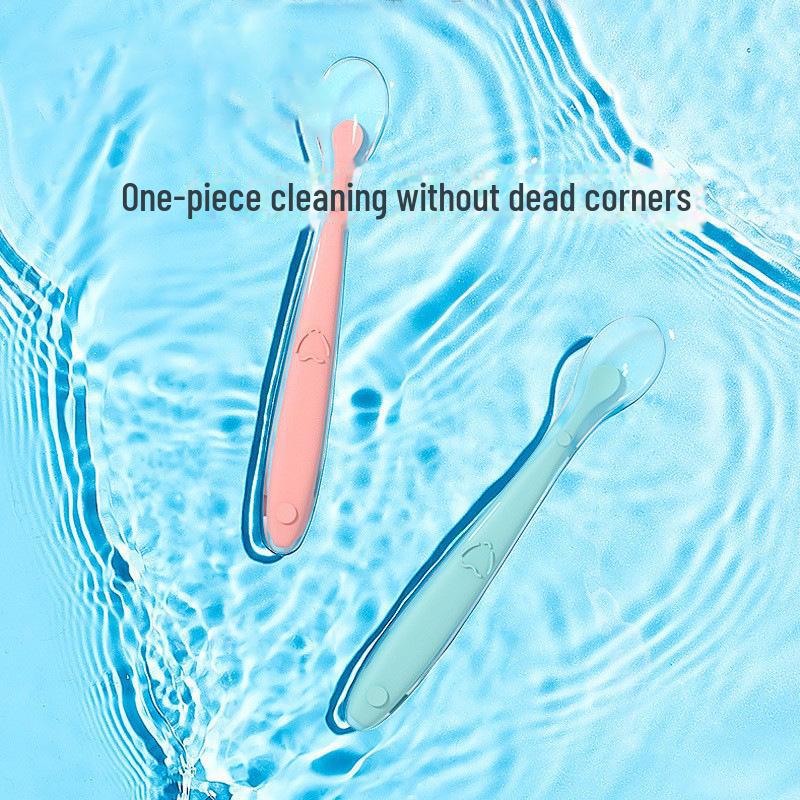 Silicone Baby Feeding Spoon Set for Newborns - Soft Training Utensils for Easy Meal Supplementation
