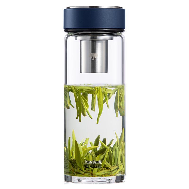 WANXIANG Portable Glass Tea Infuser Bottle