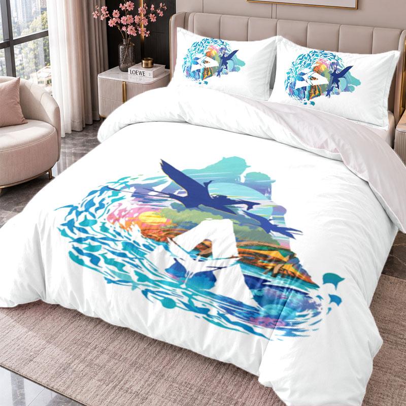 Avatar 3Pcs Bedding Set Duvet Cover With Two Pillowcases For Bedroom Home Decoration