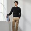 Qipai Men's Anti-Static Round Neck Knit Sweater
