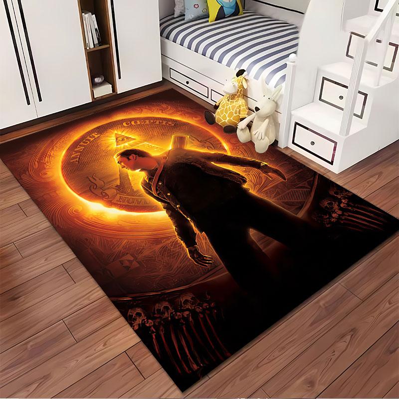 "Illuminati Symbol Design Carpet" suitable as a non-slip mat for the living room or bedroom sofa