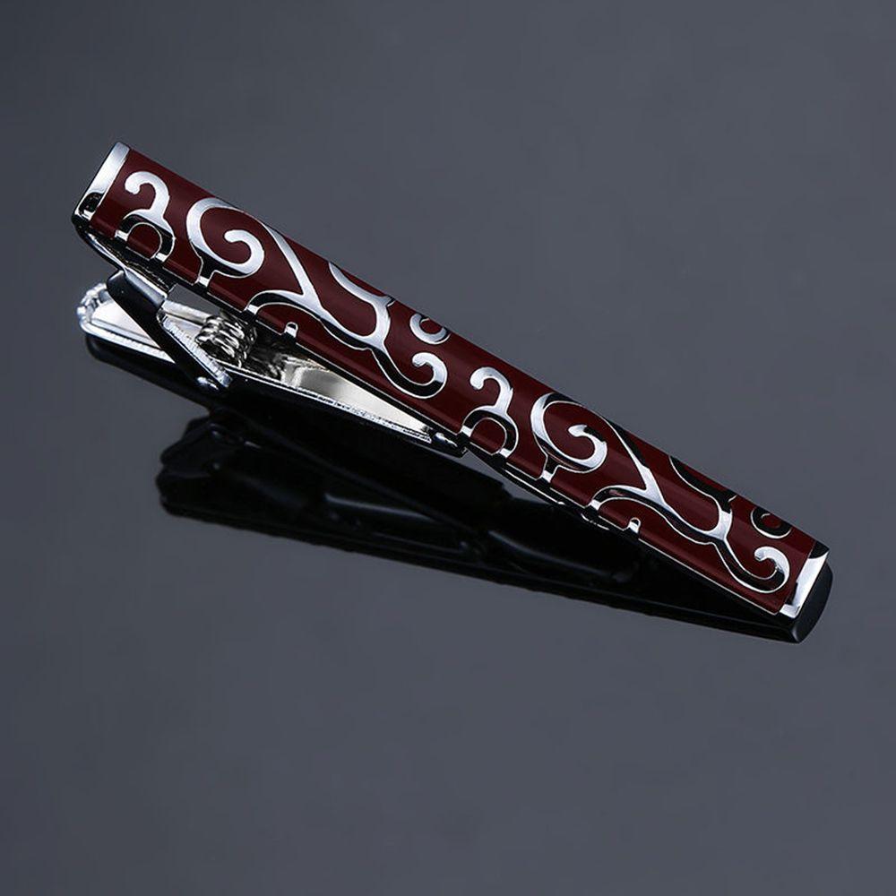 Gentleman Gift Tie Pin Plaid Wedding Fashion Jewelry Plants Tie Clip Clasp Clip Men Necktie Tie