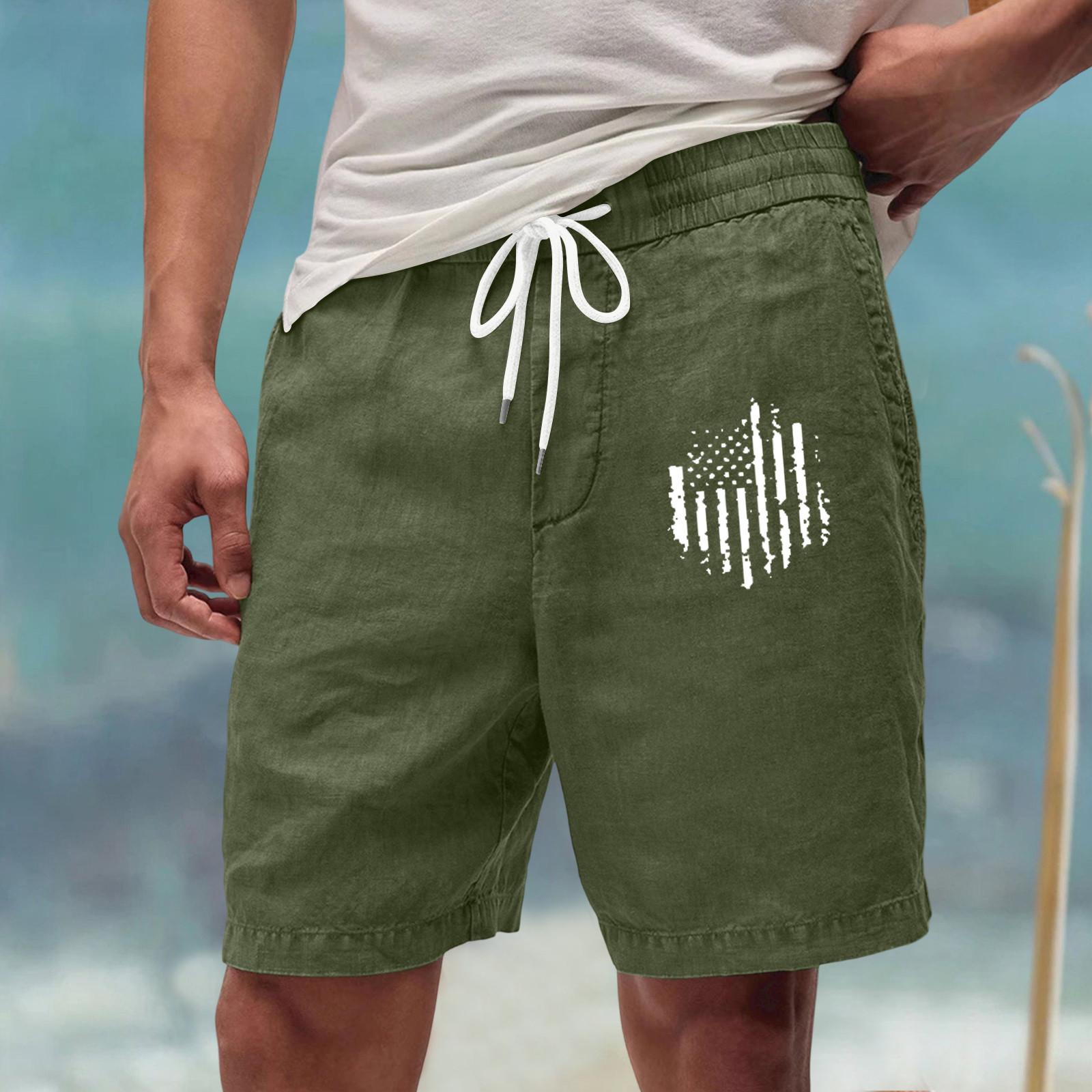 

Men s Workwear Shorts With Multiple Pockets, Elastic Waistband, Loose Cotton, Casual Outdoor Lightweight Work Shorts XL