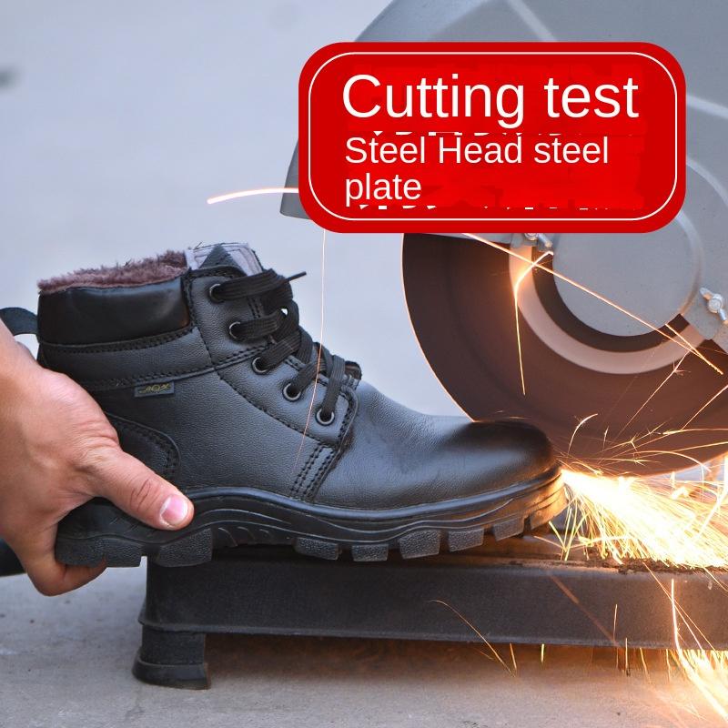 Labor Insurance Shoes, Smash-proof and Stab-proof Safety Shoes, Non-slip, Acid and Alkali-resistant Protective Warm Work Shoes