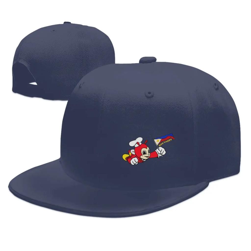 JOLLIBEE BEE HAPPY PHILIPPINE FLAG STICKER Baseball Caps Snapback Unisex Women Hats OutdoorCap Hip Hop Baseball Hat Casquette
