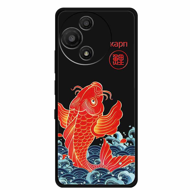 For TCL 60 SE Nxtpaper Case 3D Emboss Relief Flowers Black TPU Silicone Soft Back Cover Cases For TCL 60R Case 6.7" Fundas Bag