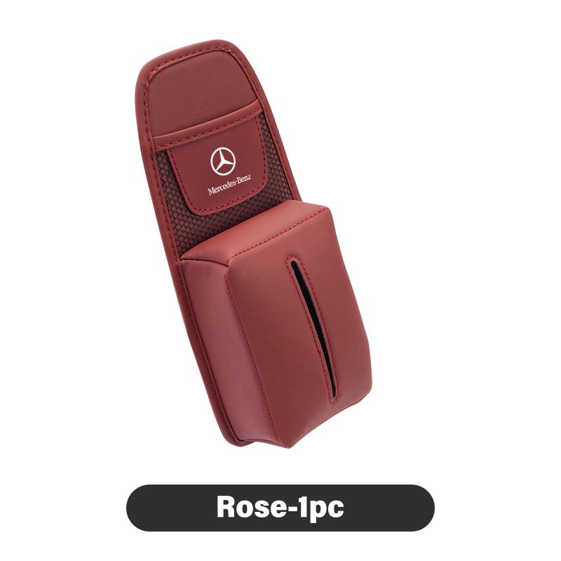 Organisateur de siège auto Porte-mouchoirs Poche de rangement universelle en maille Pour Benz W211 W124 W176 W177 C180 C200 C260 C300 GLC CLE CLA