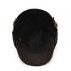 Northwood Solid Genuine Leather Autumn Ainter Berets Cap for Men Warm Beret Hats Flat Beret Cap Bone Brim Hats