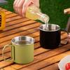 Camping Mug Stainless Steel Cup Tourist Tableware Picnic Utensils Outdoor Kitchen Equipment Travel Cooking set outdoor Hiking