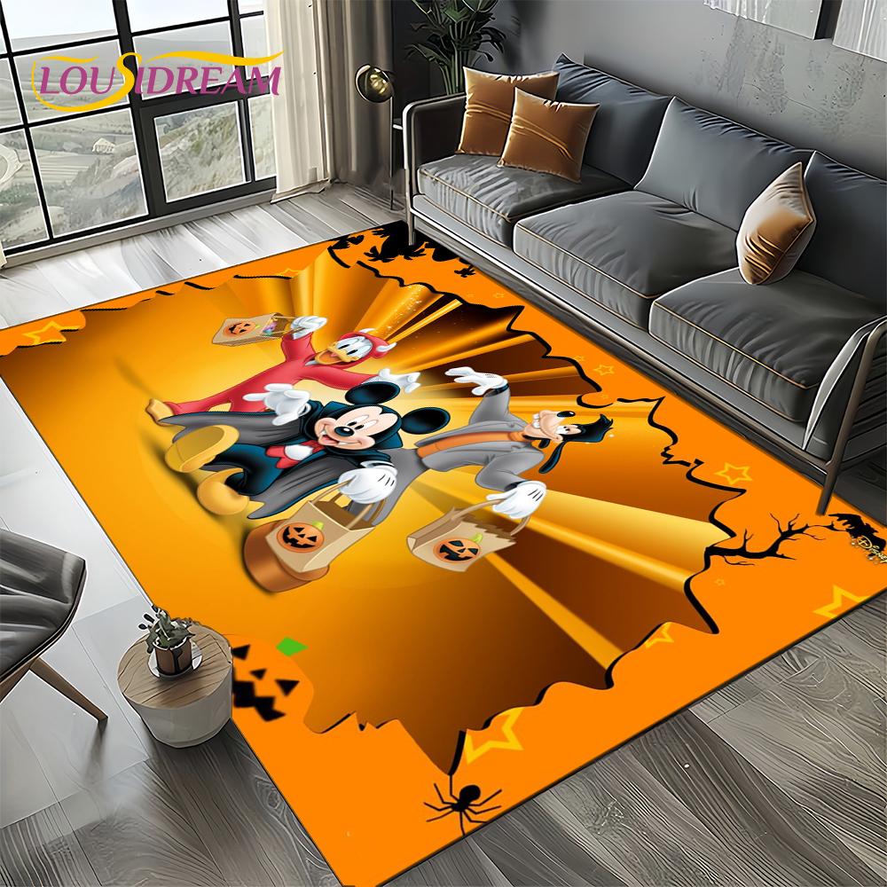 Mickey Minnie Mouse Donald Duck Cartoon Carpet Rug for Bedroom Living Room Home Sofa Decoration,kids Large Decor Floor Mat Gift