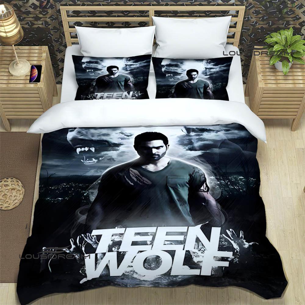 Teen Wolf Tištěné povlečení vynikající sada ložního prádla povlak na přikrývku sada přikrývky povlak na polštář sada povlečení luxusní narozeninový dárek