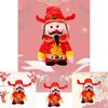 Lucky Charm Figurine For Spring Festival Wealth God Decoration For Hotel Mall Storefront Sewn With Sand Foam And Stuffed Toy Material
