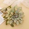 Artificial Flower Realistic Delicate Home Party Ornament Solid Color Fake Dahlias with Stem for Wedding Celebration