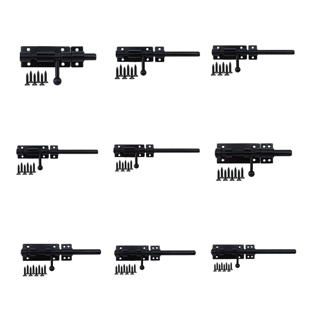 Stainless Steel Door Lock Solid Sliding Bolts Latches Hasp Bedroom Door Lock with Screws for Internal Door Enduring