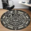 1PC Mystic Symbols Office Round Area Rug, Mat Suitable For Office, Under Office Chairs Bedroom Living Room Home Decor, Room Deco