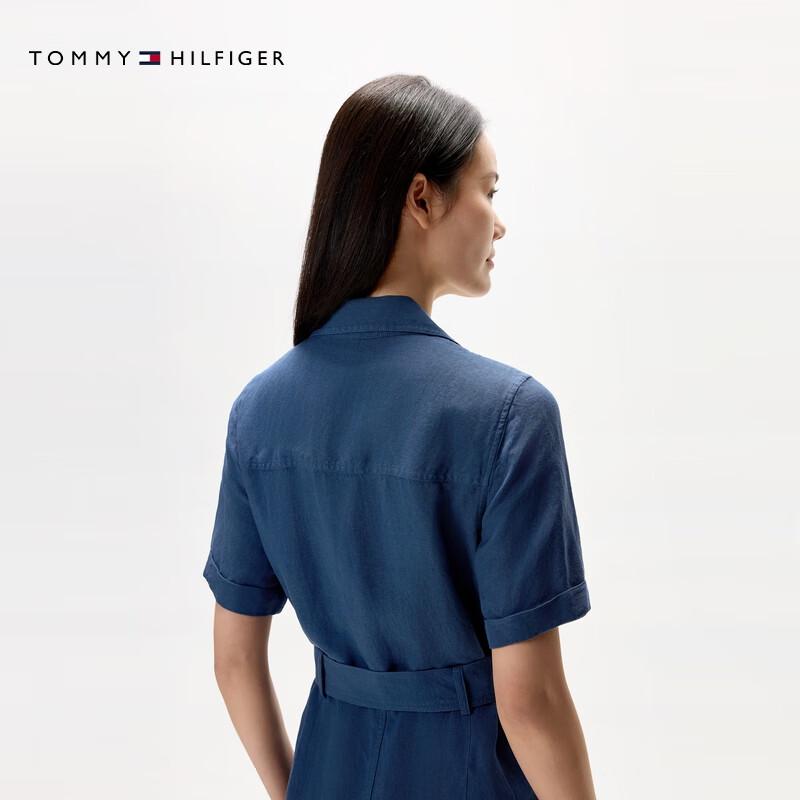 Tommy Hilfiger Women's Linen Blend Shirtdress