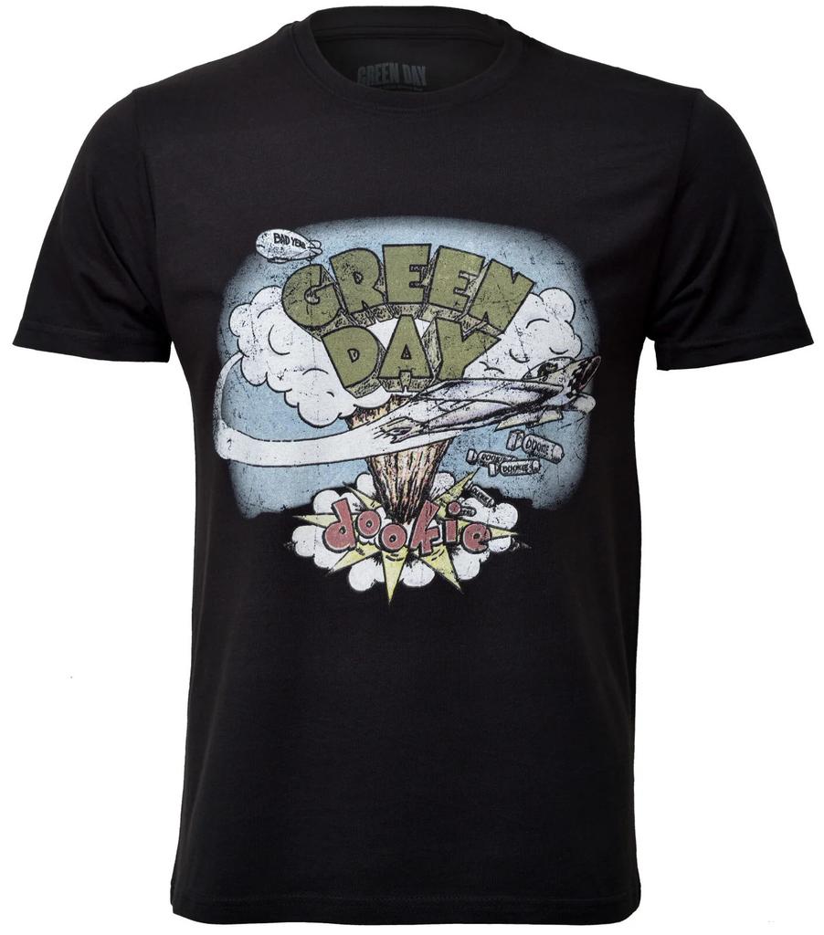 Maglietta Ufficiale Green Day Dookie Vintage Nera Licenziata Nuova S M L XL XXL
