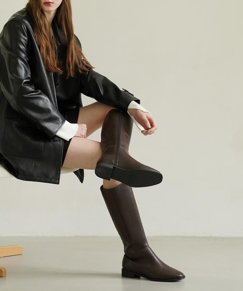 Chaakan Saab Square Platform Long Boots Blltr4C275