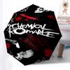 1pc My Chemical Romance Automatic Open, Windproof, Compact Travel Umbrella, Gift for Birthday, Christmas, Business 93091