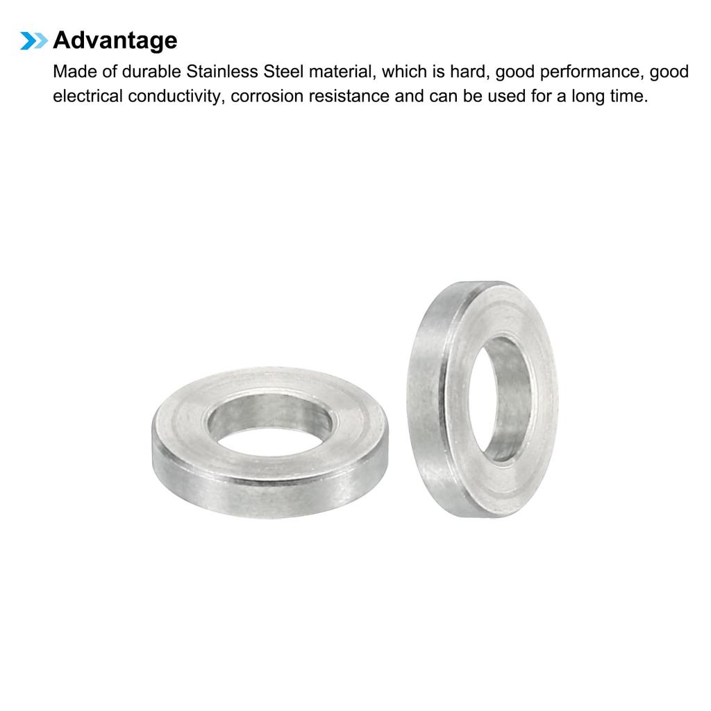 PATIKIL M5 Stainless Steel Spacer 5.2mm ID X 10mm OD X 2mm Long for