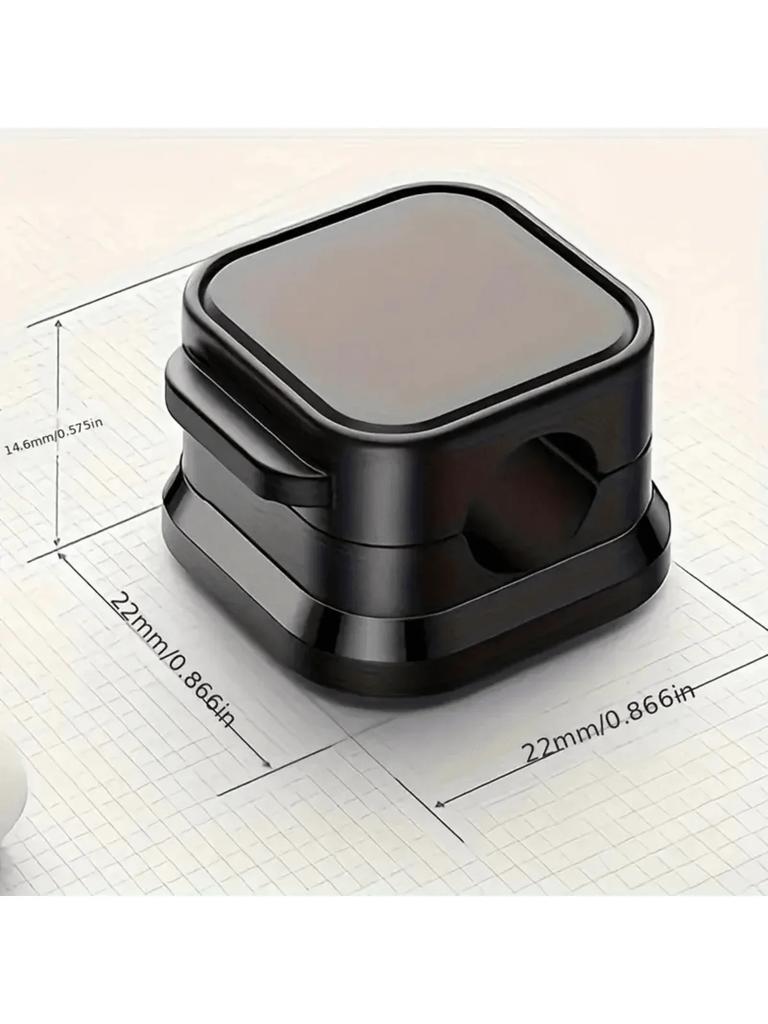 6pcs PVC Magnetic Cord Organizer Clips - Strong Adhesive, No-Drill Cable Holders for Desk & Home Office Wire Management, Multi-U