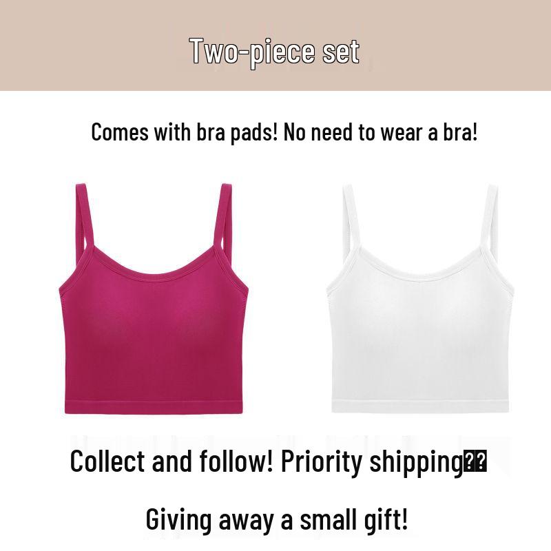 Women's Spicy Summer Slim Fit Backless Camisole with Chest Pads