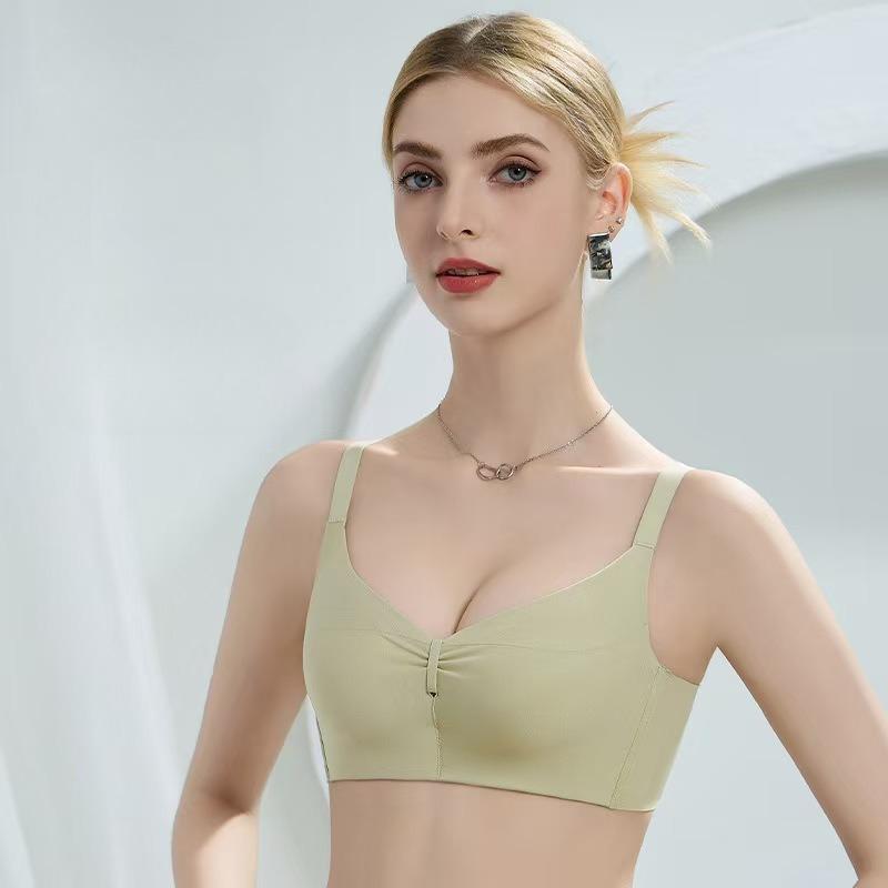 Adjustable Seamless Bra for Small Breasts Push-up Bra Wire-free A-cup Shaping Side Boob Reduction and Lift