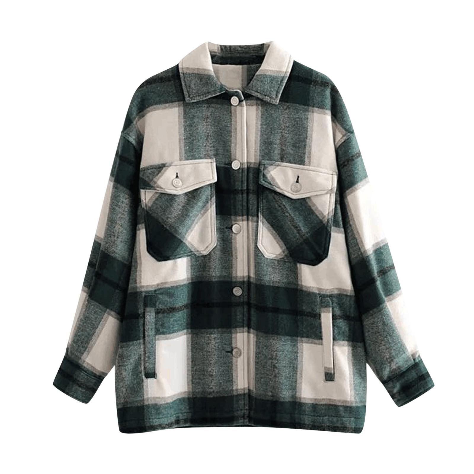 

(SU)Модные женские повседневные карманы с длинными рукавами и принтом, куртка, пальто