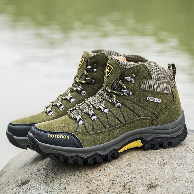 Men's High-Top Outdoor Hiking Shoes - Casual Sports Footwear