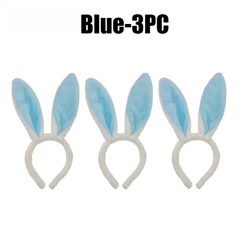 Cute Easter Bunny Ears Headband Women Fluffy Plush Hair Band Girl Rabbit Ear Headpiece Cosplay Costume Accessory For Party Gifts