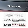 New 80% ABS BITURBO 4Matic Turbo Car Trunk Sticker Emblem For Mercedes Benz W108 W124 W126 W140 W168 W169 W176 W177 W190 W201 W